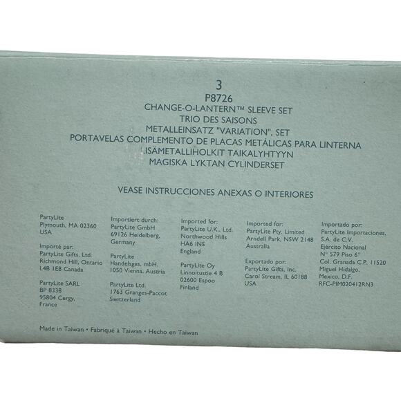 PARTYLITE *NEW* Change O Lantern Sleeve Set in Easter Spring Yellow Pink Green - Picture 5 of 5